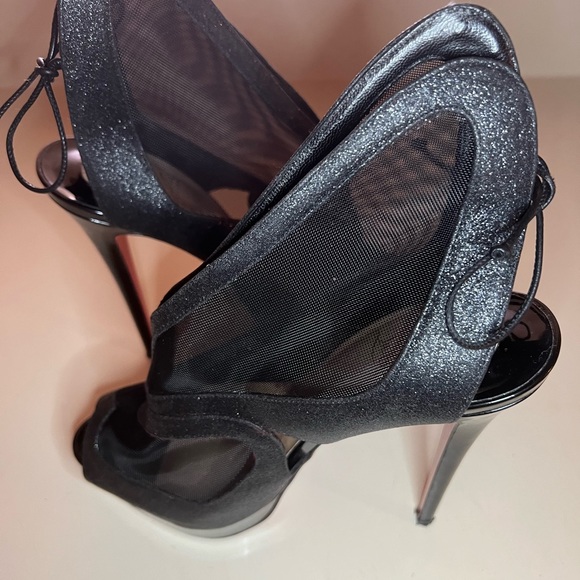 Christian Louboutin Mesh Butterfly Stiletto Heels - Picture 5 of 7